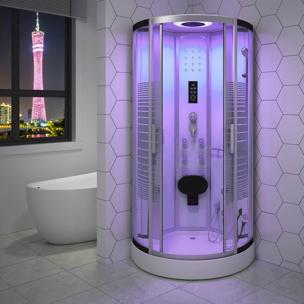 USA RL-D05 Hydro massage shower cubicle standing glass material steam shower stall luxury shower room