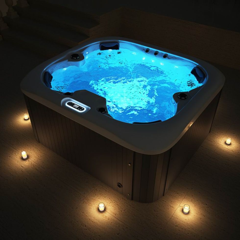 RL-J425 Luxury Hydro Spa Massage Pool Adult Bathtub Jakuzziy Function Whirlpool Hot Spa Tub With Bubble Outdoor Garden Small Bathtub