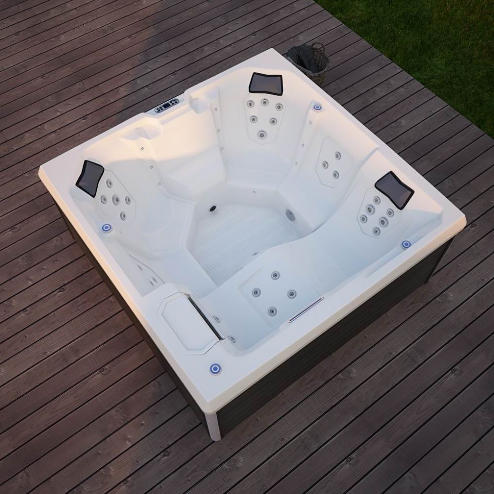 RL-J515 Luxury Hot Tub Spa Led 6 Person High Quality Jjacuzzi Outdoor Spa Bathtub Freestanding Massage Bubble Whirlpools Hydro Massage