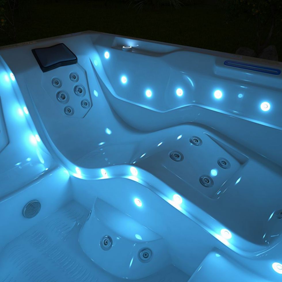 RL-J515 Luxury Hot Tub Spa Led 6 Person High Quality Jjacuzzi Outdoor Spa Bathtub Freestanding Massage Bubble Whirlpools Hydro Massage