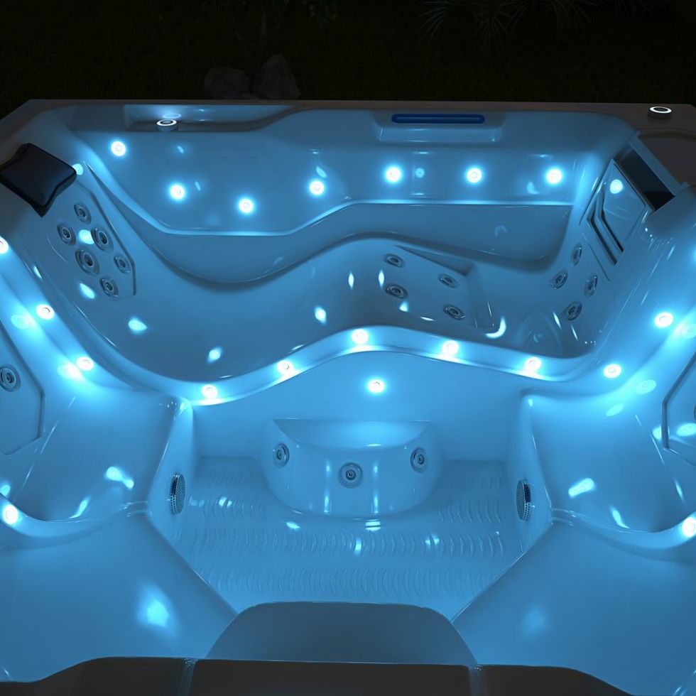 RL-J515 Luxury Hot Tub Spa Led 6 Person High Quality Jjacuzzi Outdoor Spa Bathtub Freestanding Massage Bubble Whirlpools Hydro Massage