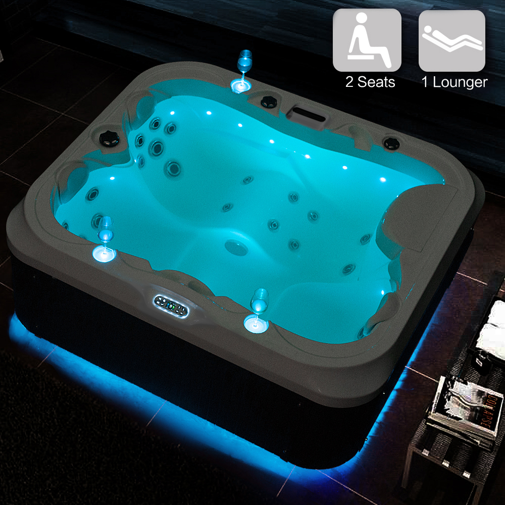 RL-J325 Hot Tub Jacuzzis Outdoor Spa 3 Person For Sale Cheap Price Garden Gazebo Luxury Acrylic Jet Overflow Whirlpool Massage Bathtub