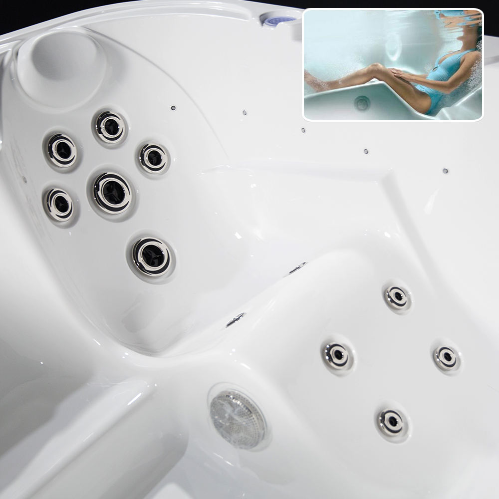 RL-J325 Hot Tub Jacuzzis Outdoor Spa 3 Person For Sale Cheap Price Garden Gazebo Luxury Acrylic Jet Overflow Whirlpool Massage Bathtub