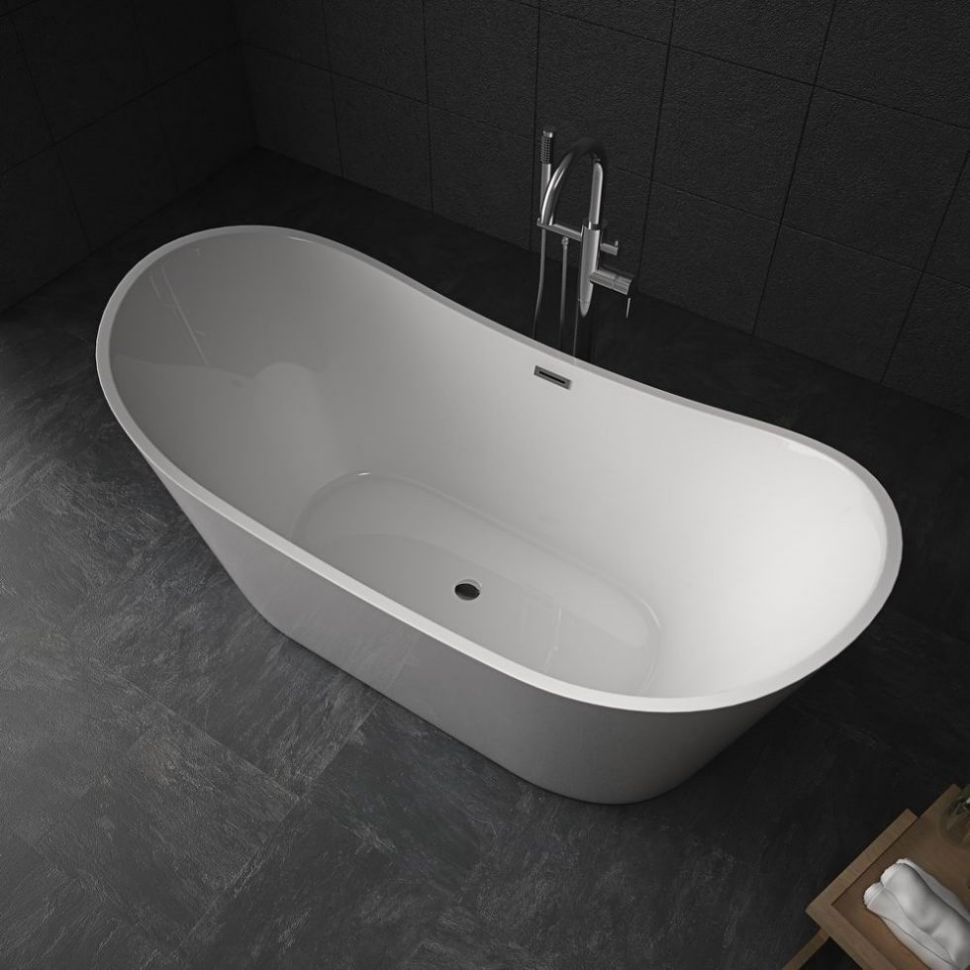 RL-MF1202 Freestanding Bathtub Soaking Tub 1.7M Boat Shape Stand Alone Tubs 2 Person Freestanding Tub With Jets