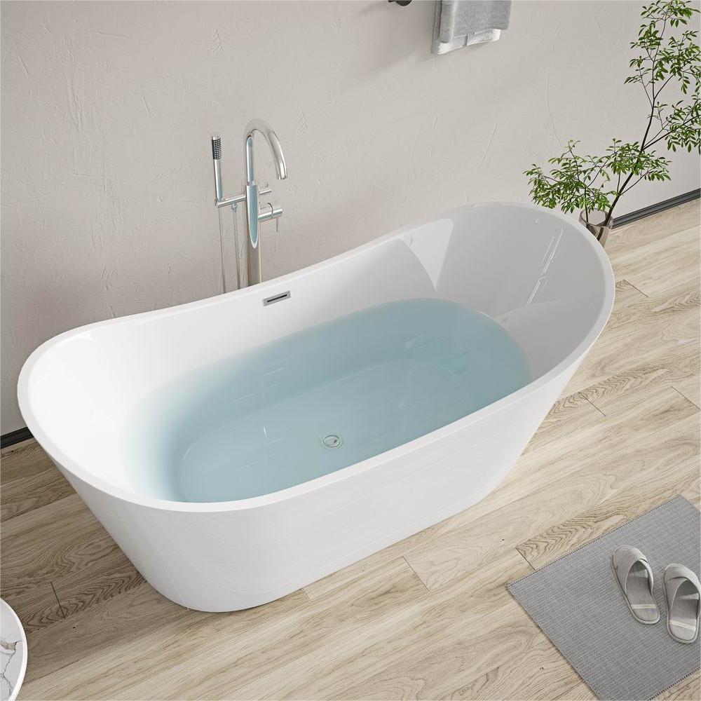 RL-MF1202 Freestanding Bathtub Soaking Tub 1.7M Boat Shape Stand Alone Tubs 2 Person Freestanding Tub With Jets