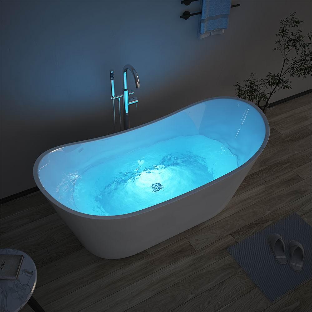 RL-MF1202 Freestanding Bathtub Soaking Tub 1.7M Boat Shape Stand Alone Tubs 2 Person Freestanding Tub With Jets