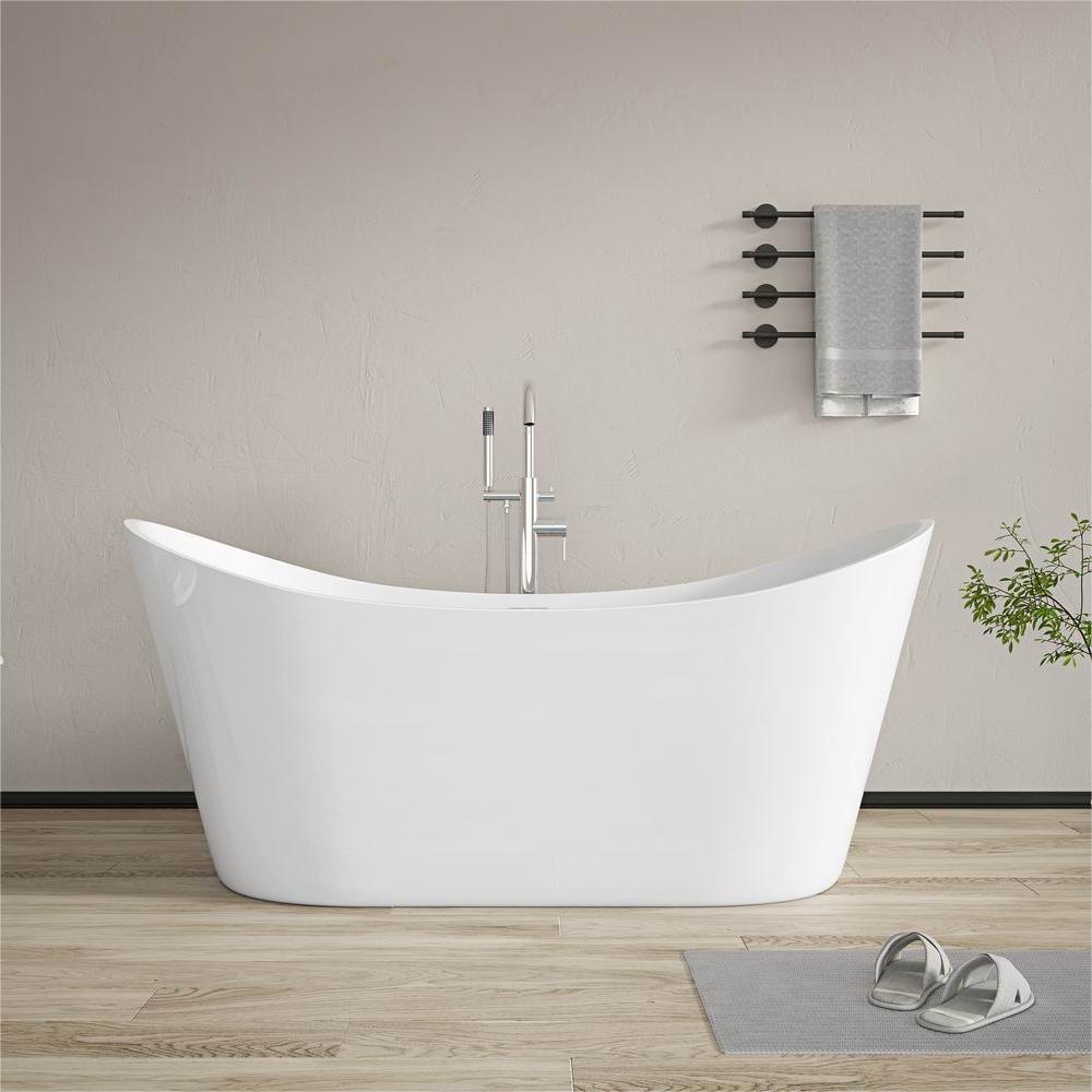 RL-MF1202 Freestanding Bathtub Soaking Tub 1.7M Boat Shape Stand Alone Tubs 2 Person Freestanding Tub With Jets