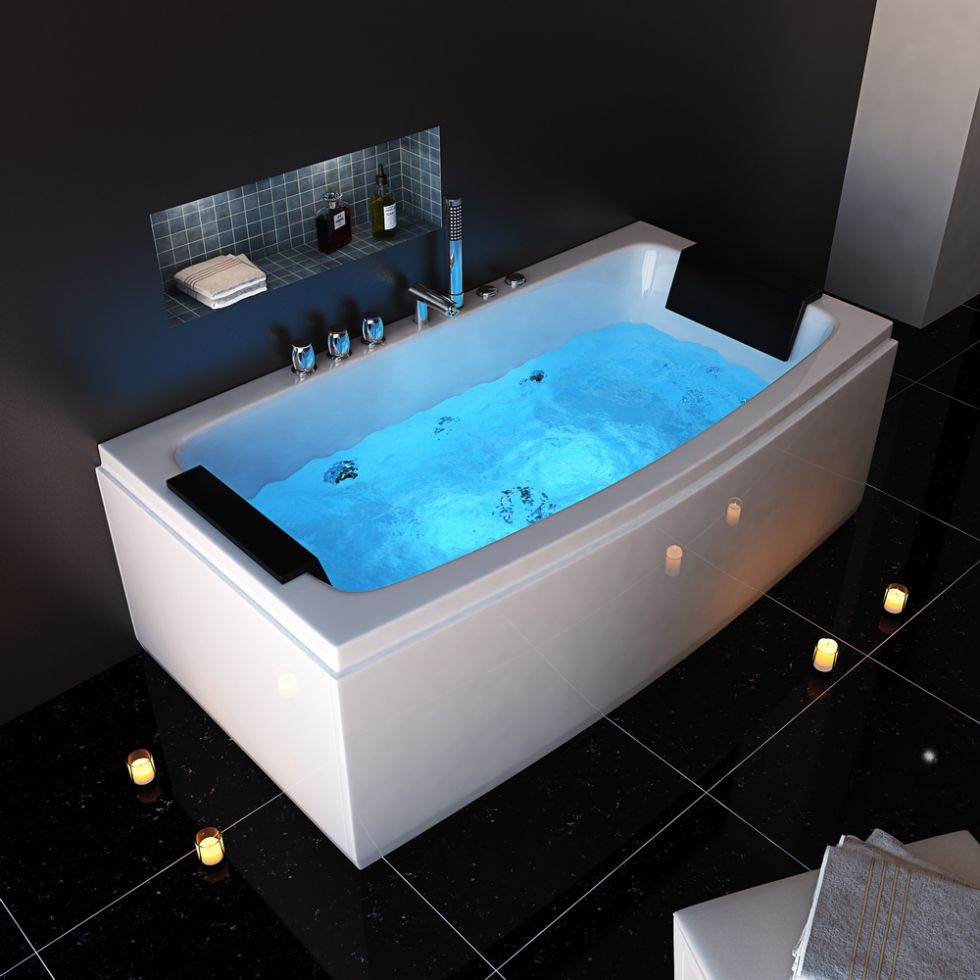 RL-6141 Bathtub Jacuzzis Massage Bathtub Jacuzzis Indoor 2 Person Spa Bathtub Multi-Functional Acrylic Bathtub For Bathroom