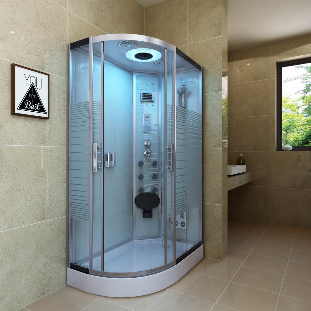 RL-D06 Multifunctional Sliding Glass Door Bathroom Prefab Hydro Massage Steam Shower Cabin Room