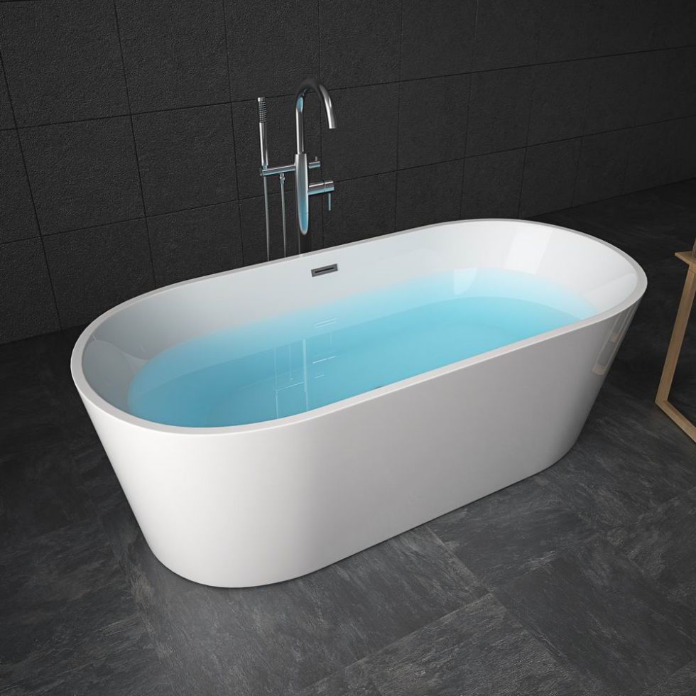 RL-MF1201 Best Long Lasting 1700Mm Artificial Stone Solid Surface Freestanding Soaking Baby Bath