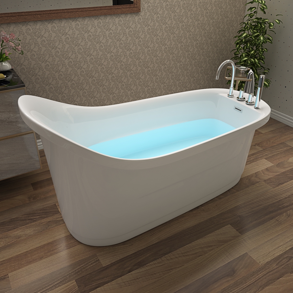 RL-MF1703 Classic and Durable Freestanding Bathtub Acrylic Bathroom Alone Soaking Bathtubs