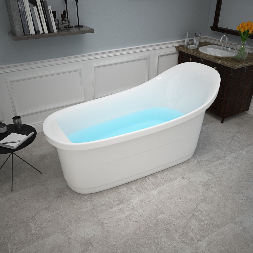 RL-MF1703 Classic and Durable Freestanding Bathtub Acrylic Bathroom Alone Soaking Bathtubs