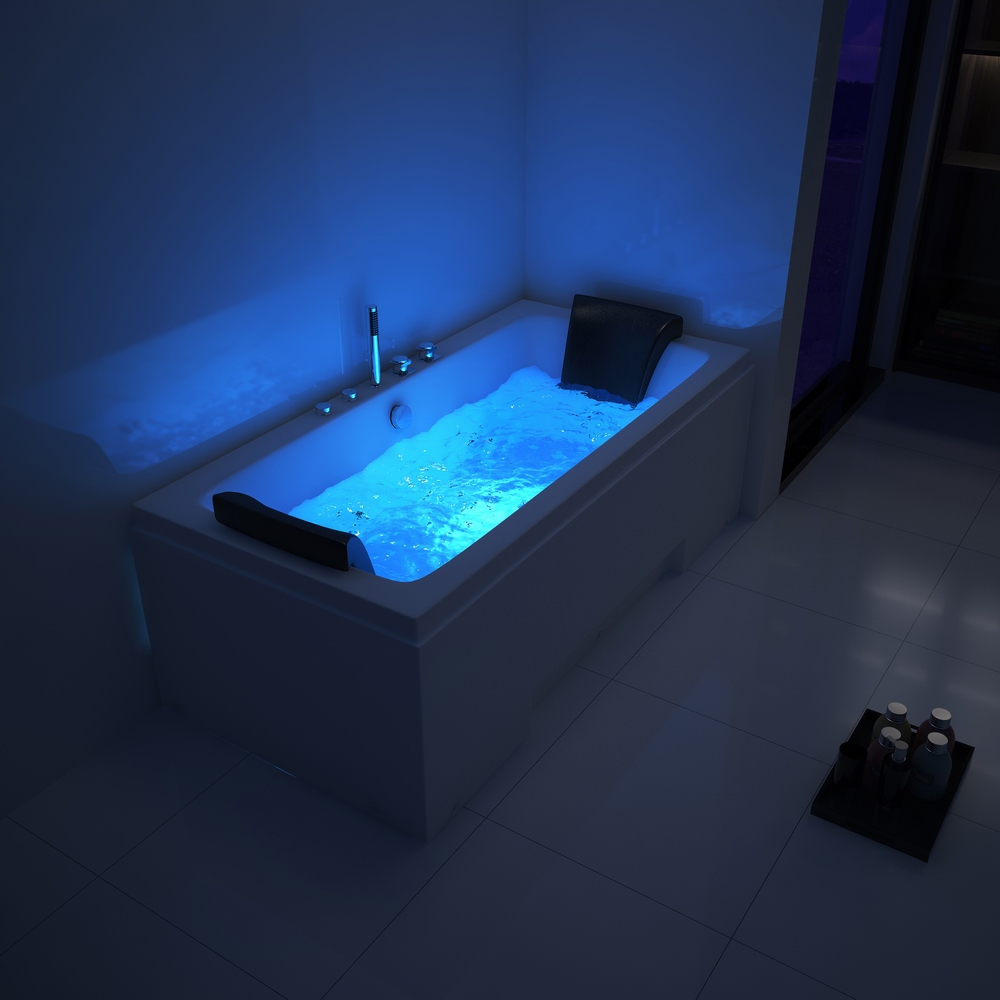 RL-6137 European Style Intelligent Massage Bathtub Led Spa Surfing Bubble Bathtub Constant Temperature Energy Saving