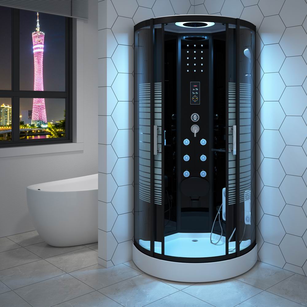 Australia RL-D05 Hydro massage shower cubicle standing glass material steam shower stall luxury shower room