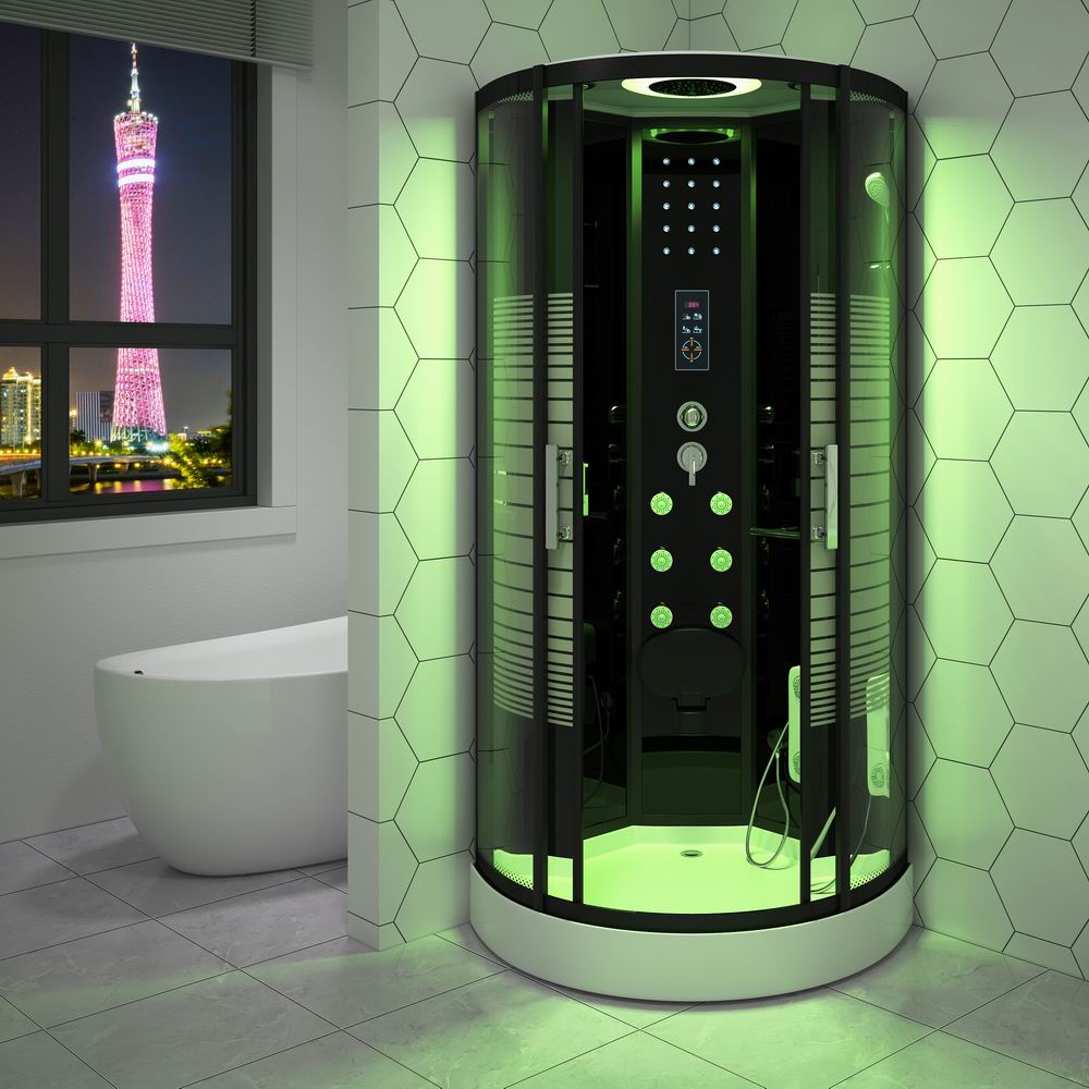 Australia RL-D05 Hydro massage shower cubicle standing glass material steam shower stall luxury shower room