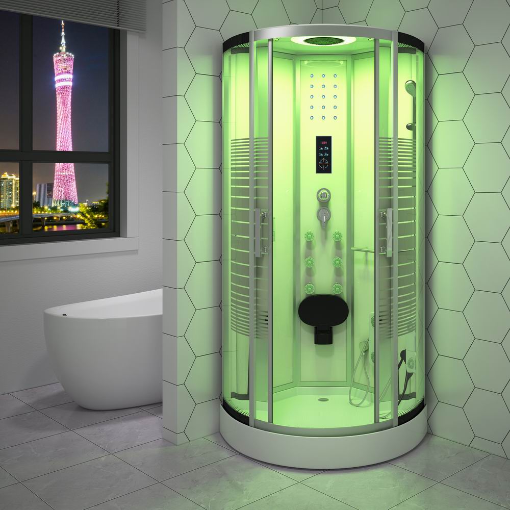 Germany RL-D05 Hydro massage shower cubicle standing glass material steam shower stall luxury shower room