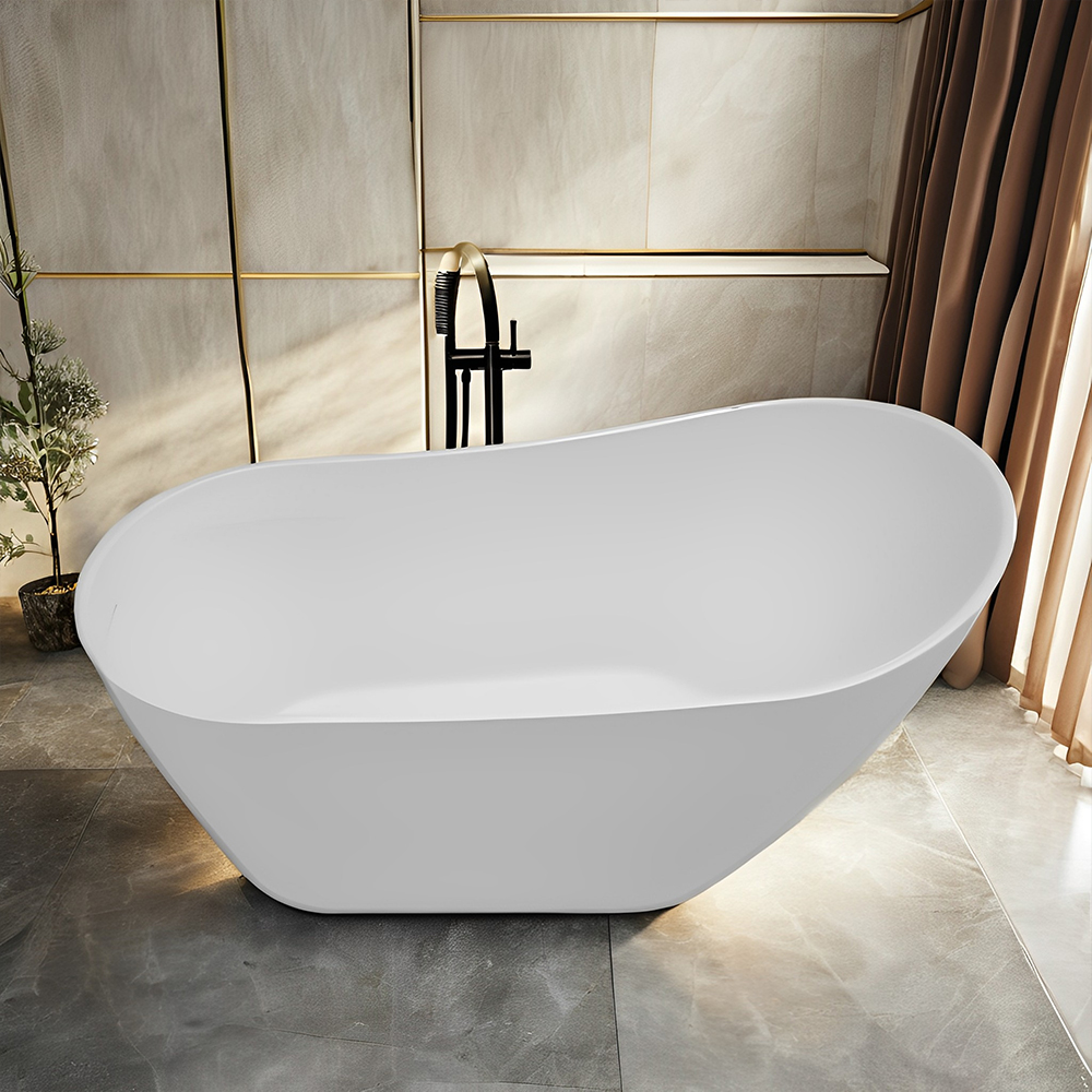 RL-GF061 Acrylic Freestanding Soaking Bathtub-55 white