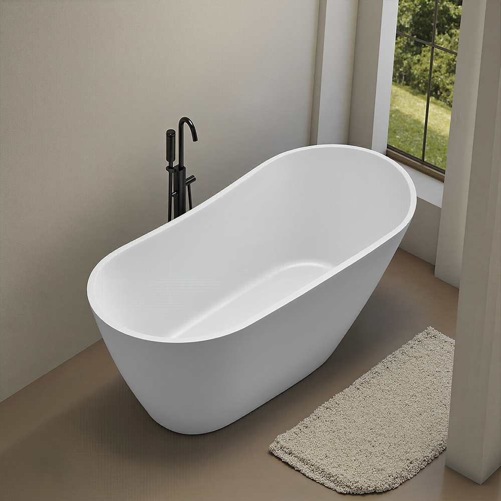 RL-GF061 Acrylic Freestanding Soaking Bathtub-55 white