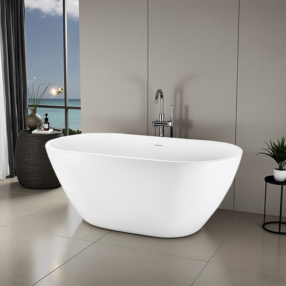 RL-GF076 70" 100% Acrylic Freestanding Bathtub Contemporary Soaking Tub white Bathtub