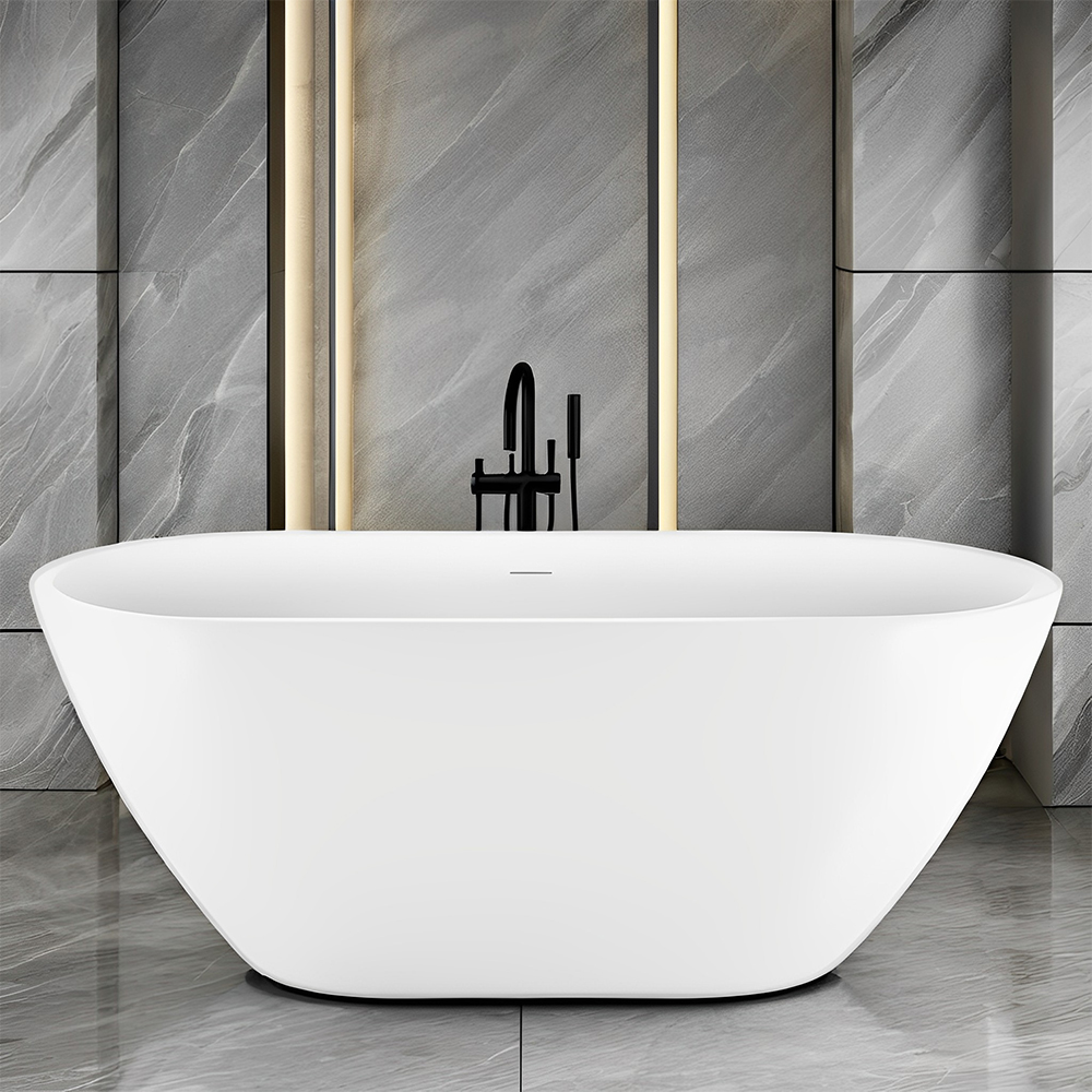 RL-GF076 70" 100% Acrylic Freestanding Bathtub Contemporary Soaking Tub white Bathtub